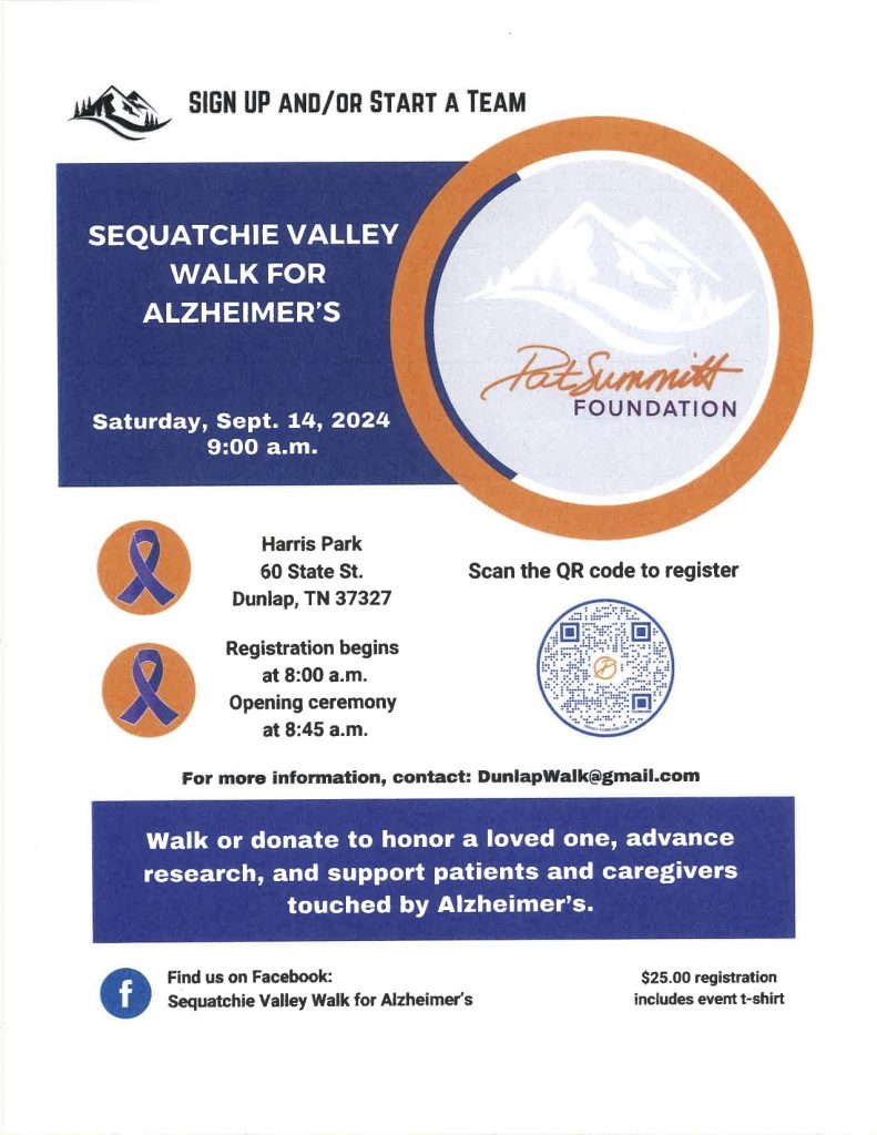 Featured image for: Sequatchie Valley Walk for Alzheimers