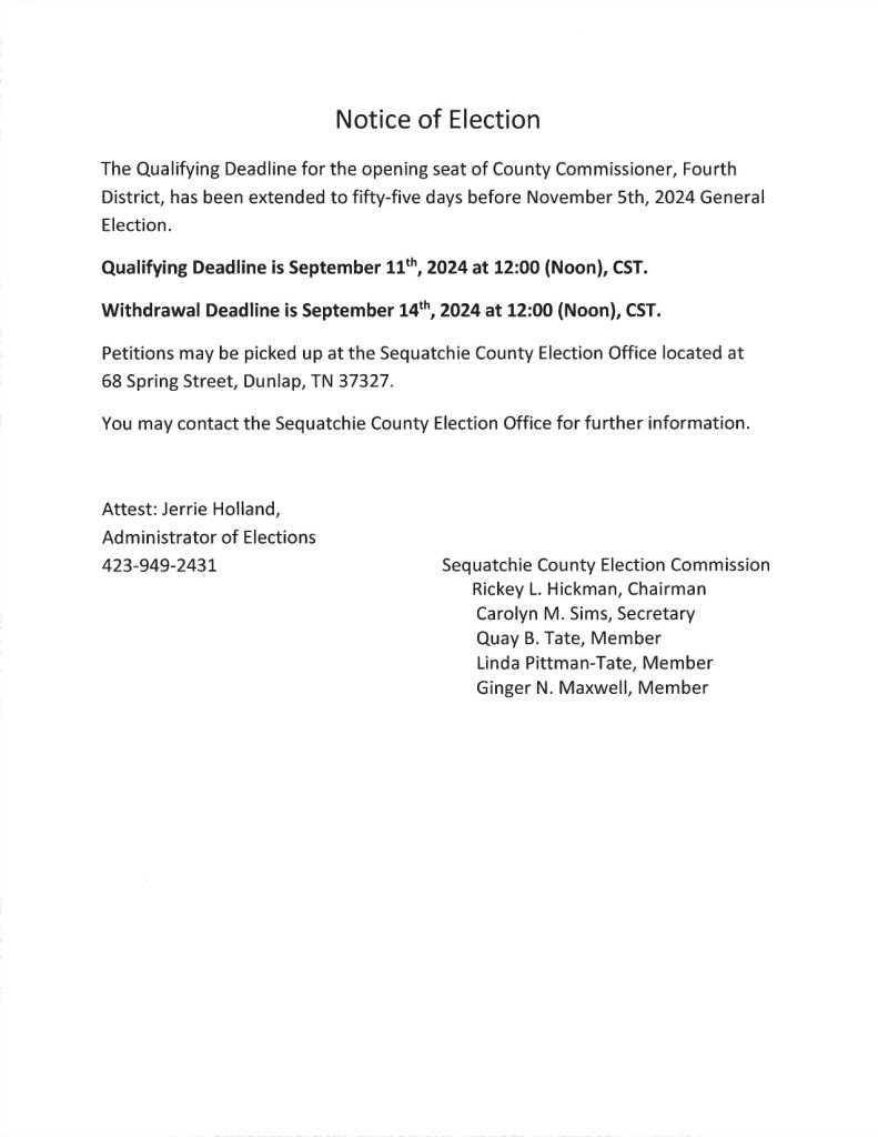 Featured image for: Notice of Election