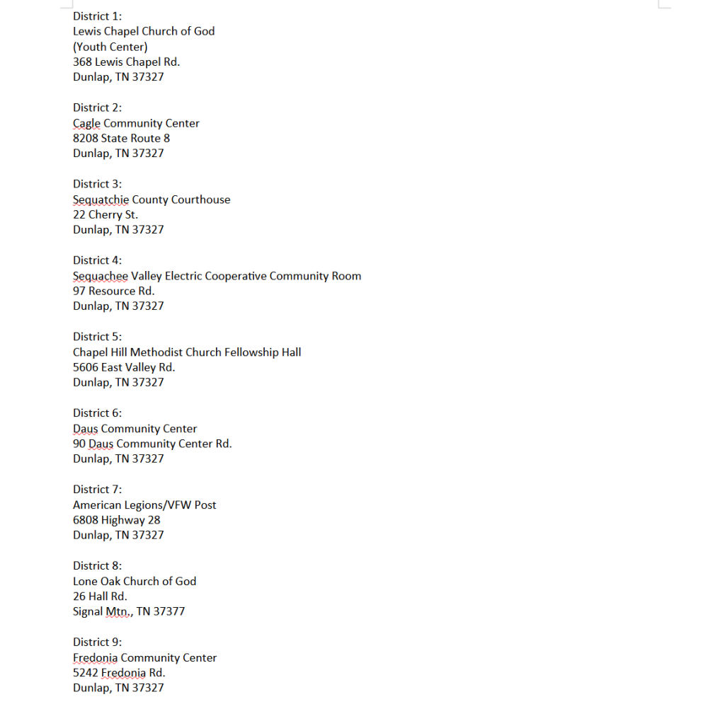 Featured image for: Sequatchie County Primary Election Information