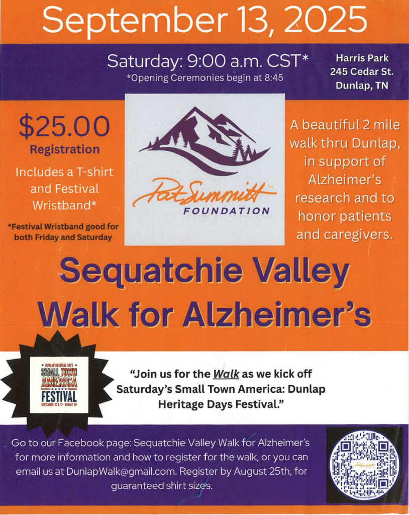 Featured image for: Sequatchie Valley Walk for Alzheimer's