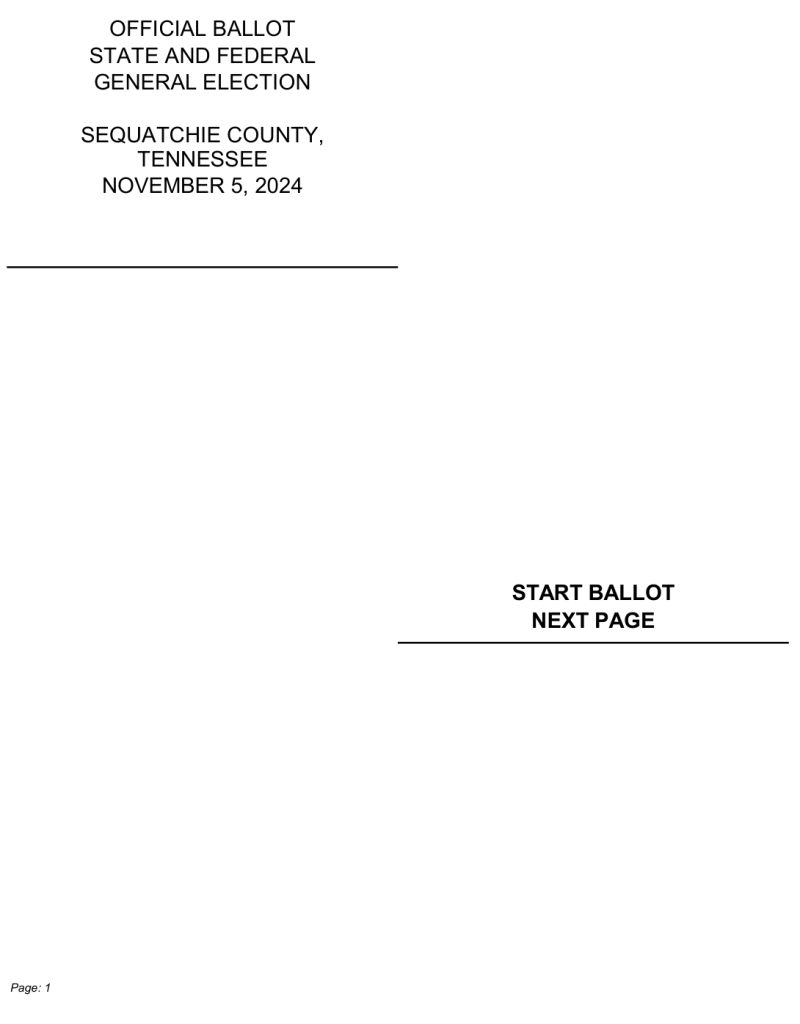 Featured image for: The Official Ballot for the State, Federal and County 2024 General Election